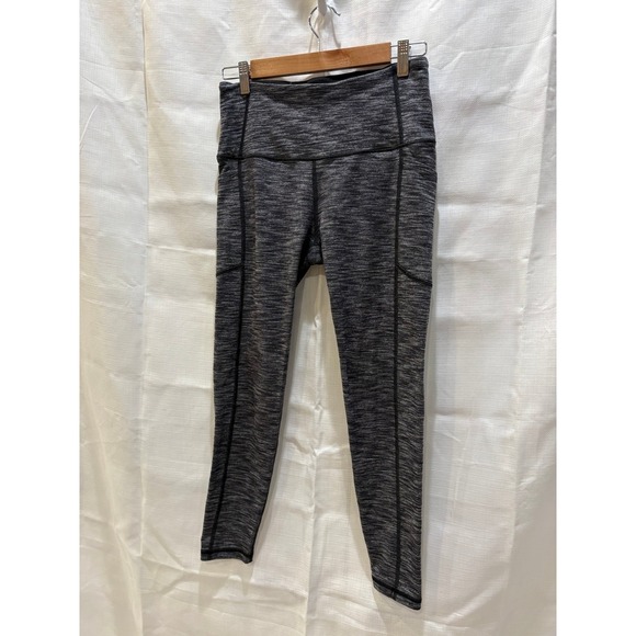 Victoria Sport Pants - Victoria Sport Knockout Leggings Black Grey Heathered Activewear Size M